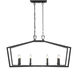 Lizabeth 8 Light 42 inch Matte Black Chandelier Ceiling Light